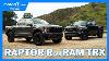 2023 Ford F 150 Raptor R Vs 2022 Ram 1500 Trx Compare Review On And Off Road Impressions