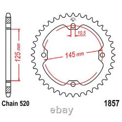 DID 520VX3 Chain Sprocket 14 Gear 38 Teeth For Yamaha 700 Yamaha YFM R Raptor