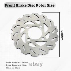 Front Rear Brake Discs for Yamaha YFZ450 YFZ450R 09-24 Raptor YFM 700 R