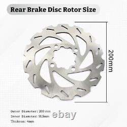 Front Rear Brake Discs for Yamaha YFZ450 YFZ450R 09-24 Raptor YFM 700 R