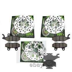Front and Rear Brake Disc for Yamaha YFM 700 R Raptor with Complete Brake Assembly