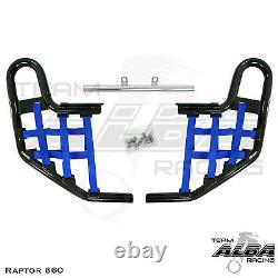Yamaha Raptor 660 YFM660 Alba Racing Nerf Bars Black Blue 203 T1 Bl