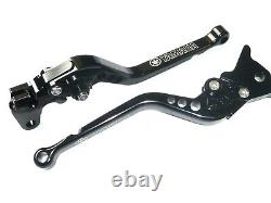 Yamaha YFM 700 Raptor 2000-2006 Long Black Brake and Clutch Levers Set