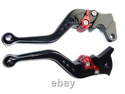 Yamaha YFM 700 Raptor 2000-2006 Short Black Brake and Clutch Lever Set