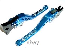 Yamaha YFM 700 Raptor 2000-2006 Short Blue Brake and Clutch Levers Set Track