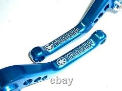 Yamaha YFM 700 Raptor 2000-2006 Short Blue Brake and Clutch Levers Set Track