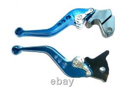 Yamaha YFM 700 Raptor 2000-2006 Short Blue Brake and Clutch Levers Set Track