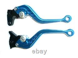 Yamaha YFM 700 Raptor 2000-2006 Short Blue Brake and Clutch Levers Set Track