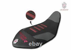 Yfm Raptor 700 Jn-design Seat Anti-slip Cover Black & Grey & Dark Red