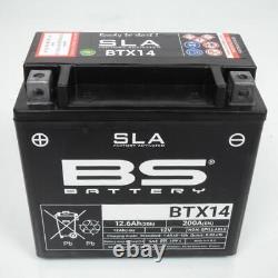 Batterie SLA BS Battery pour Quad Yamaha 660 YFM R Raptor 2001 à 2005 YTX14-BS /