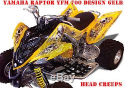 Invision Décor Kit Atv Yamaha Raptor Yfm 125/250/350/660/700 Tùete Fluage B
